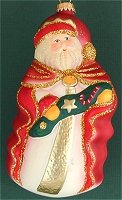 Country Santa with Garland